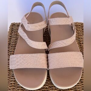 Vionic Women’s Sophia Slingback Sandals Cameo Rose Textured Leather Upper 11W